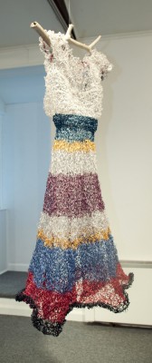 Marcia Widenor Fiesta Japanese paper_yarn and driftwood 34x20x18 2011
