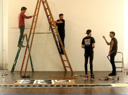 Queer WAH: Installation Crew Membwes on Oct. 4, 2015 photos taken by Yuko Nii
