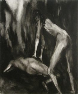 Drawing by Yuko Nii, Struggle