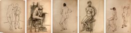 Life drawings by Yuko Nii